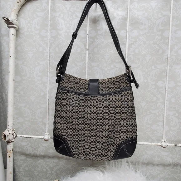 Coach black F3K-6376 Convertible Shoulder Bag Crossbody Purse Bag - Picture 2 of 16